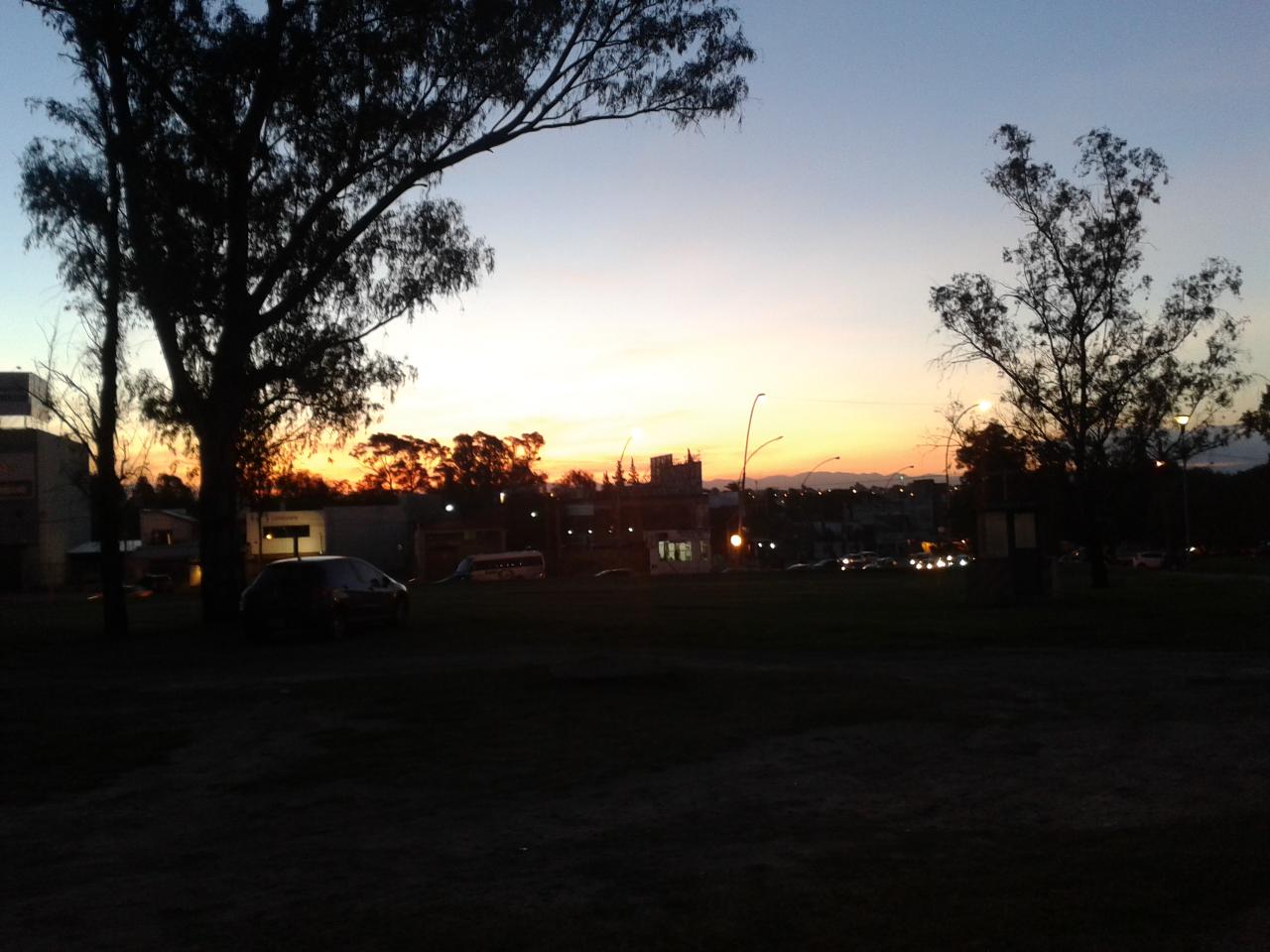 Coucher de soleil sur les sierras de Córdoba