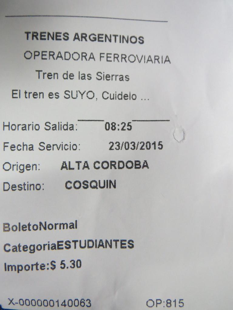 Le train argentin