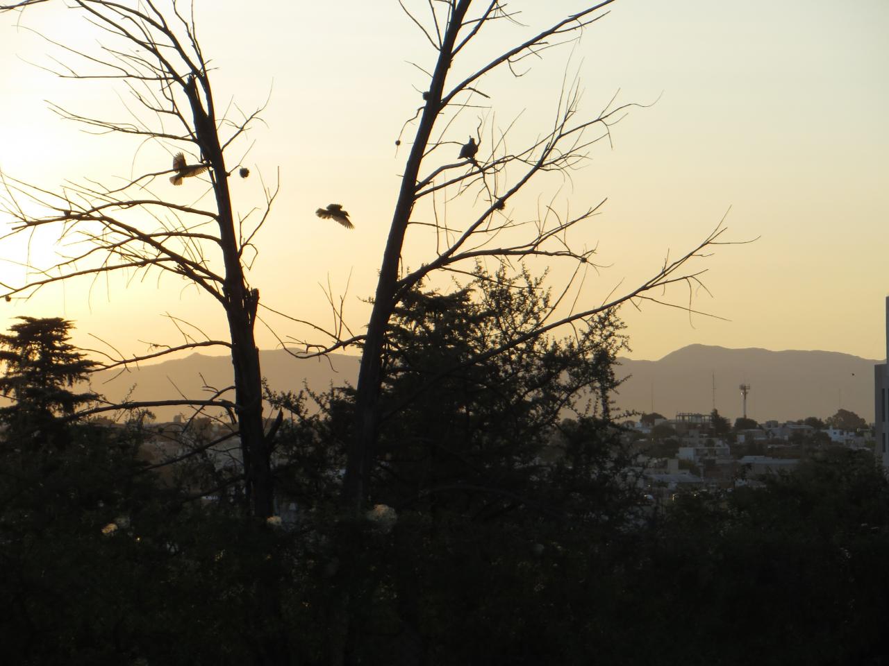 Coucher de soleil sur les sierras de Córdoba