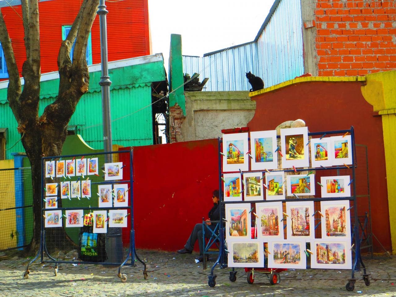 Buenos Aires : le caminito, quartier de la Boca