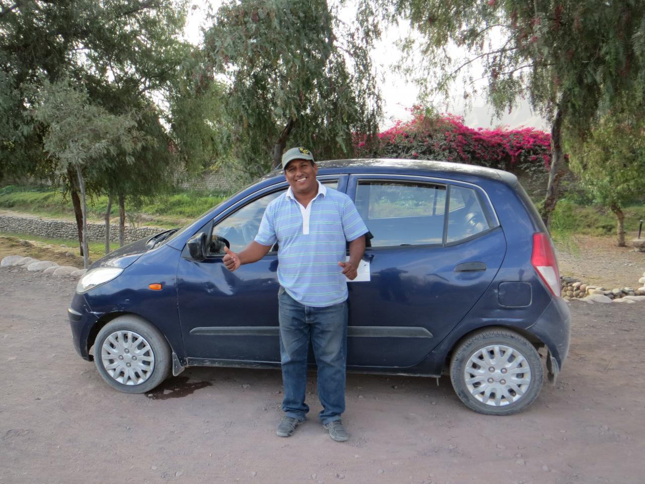 Nazca : notre chauffeur Geoffrey