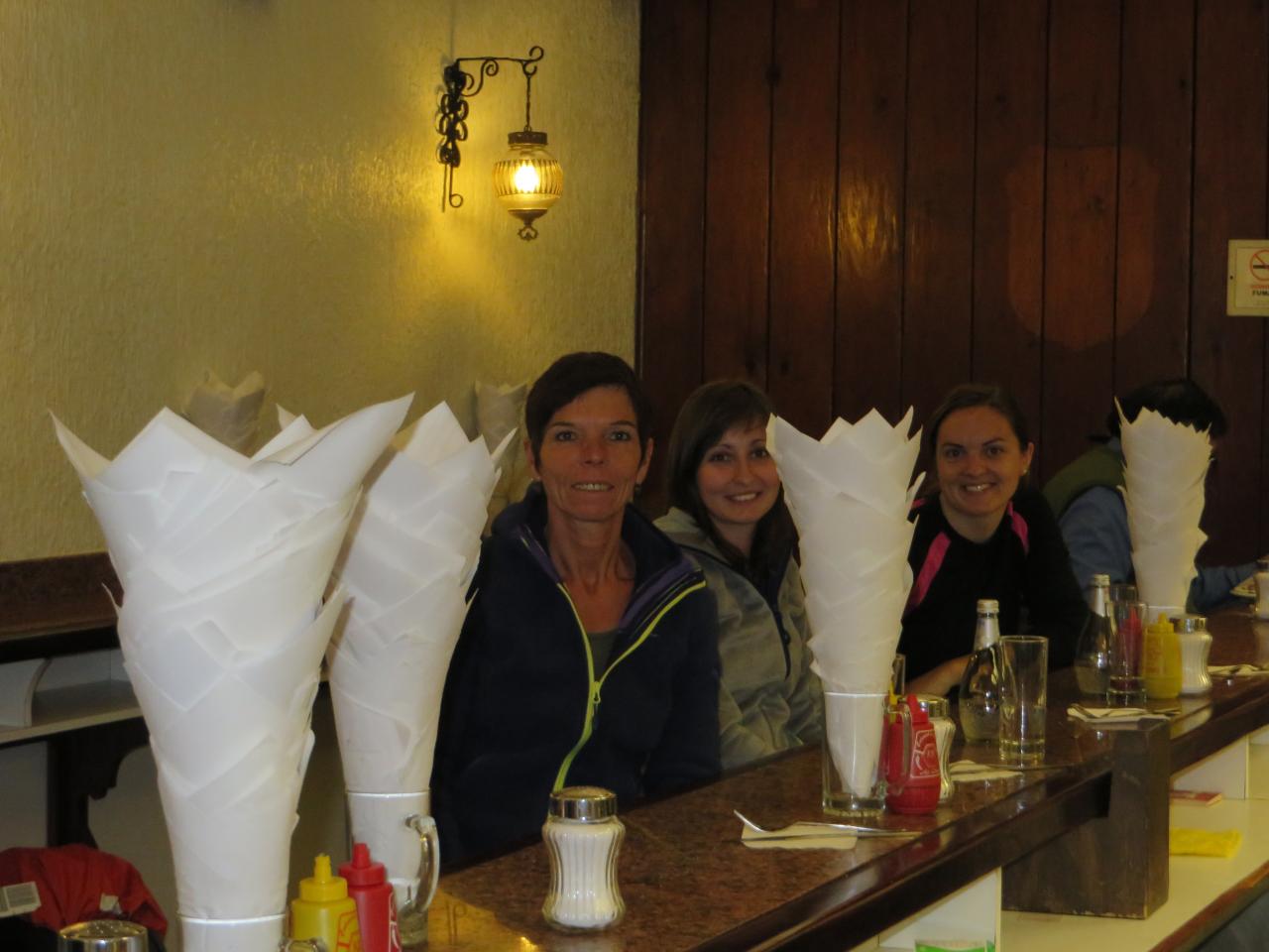 Dans le restau' au burger